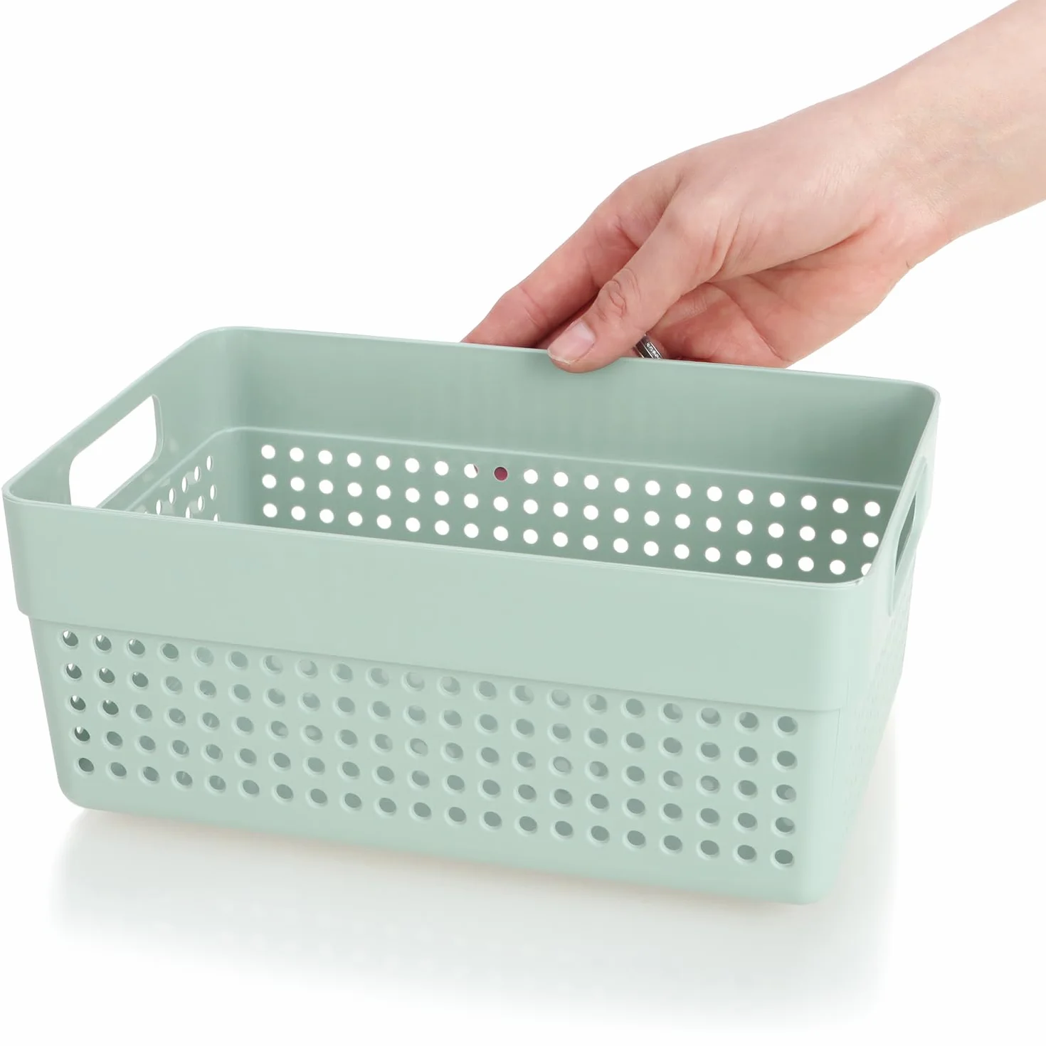 COM-FOUR® 4-czesciowy zestaw koszy do przechowywania - kosze dekoracyjne - plastikowe pudelka na kosmetyki, zabawki i artykuly gospodarstwa domowego [wybór jest rózny] (Mieszanka - 4 sztuki)