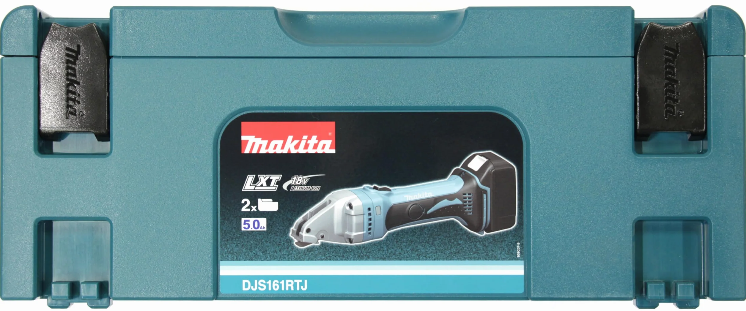 Makita Akumulatorowe nożyce do blachy 1,6 mm 18 V / 5,0 Ah, 2 akumulatory i ładowarka w MAKPAC, DJS161RTJ