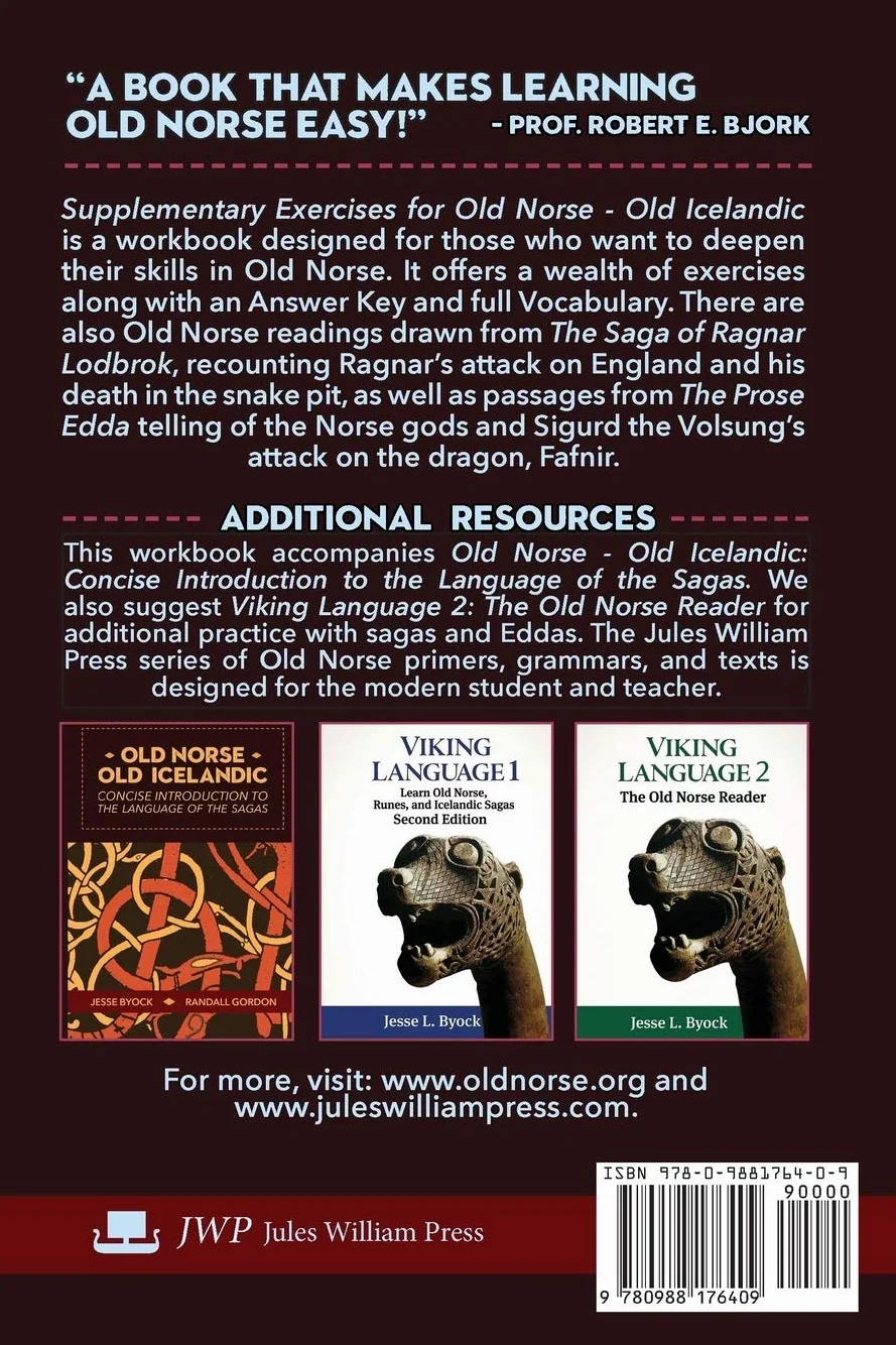 Supplementary Exercises for Old Norse - Old Icelandic: 4