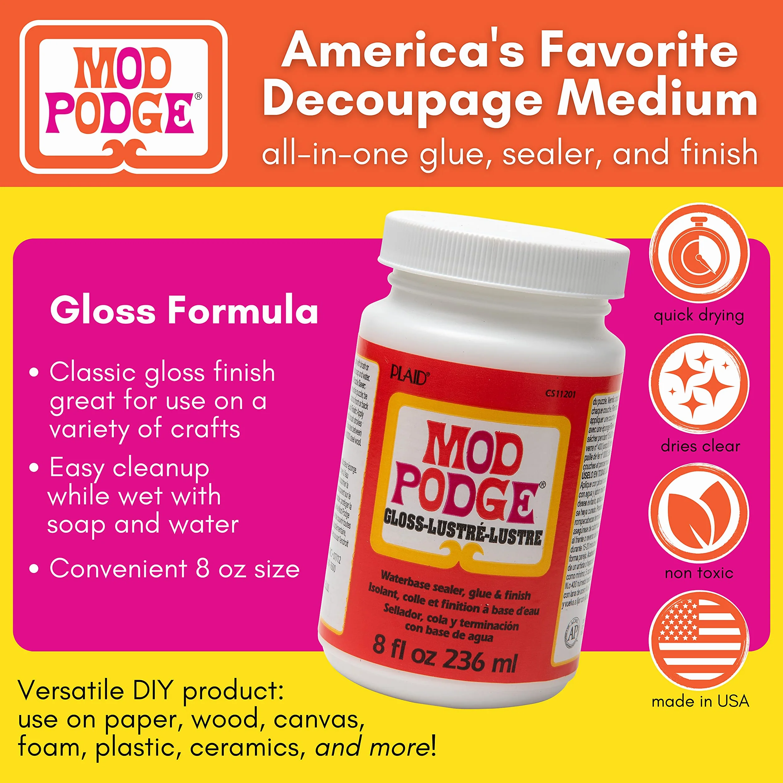 Mod Podge Gloss Finish-200 ml