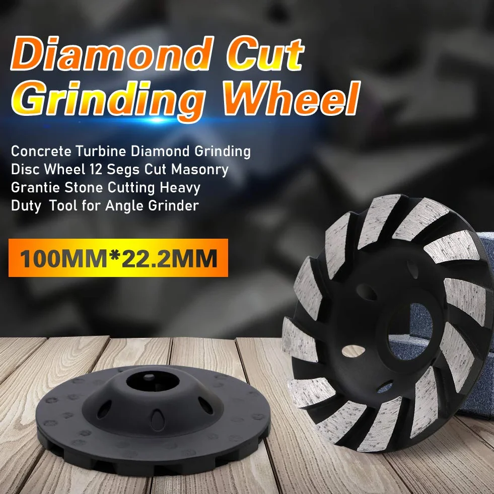 flintronic diamentowa tarcza, diamentowa szlifierka do betonu 100 x 22,2 mm, uniwersalna tarcza diamentowa do szlifowania betonu, kamienia, jastrychu granitowego, muru, uniwersalnego zastosowania
