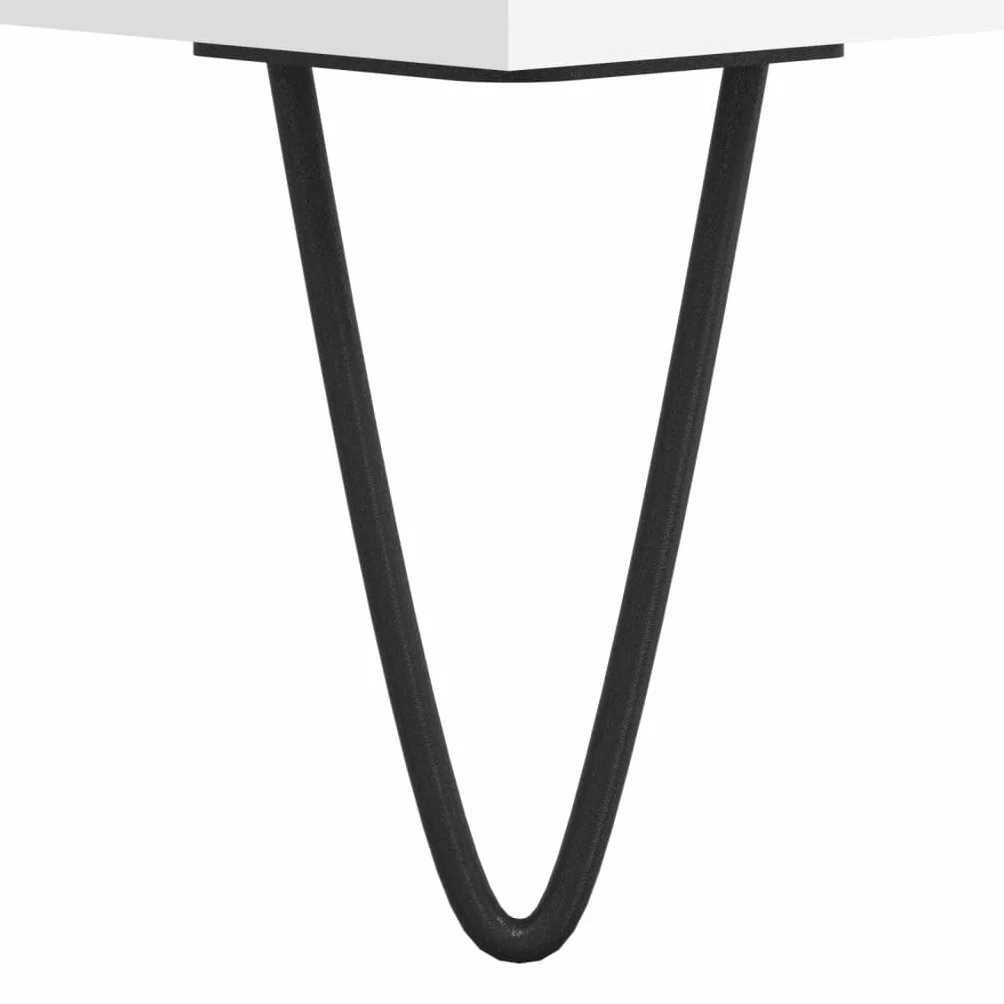 ShGaxin Szafka dyskowa Sklejka biała 100x38x48 cm, półka CD, gramofon, szafka na płyty, szafka winylowa, szafka gramofonowa - 831748