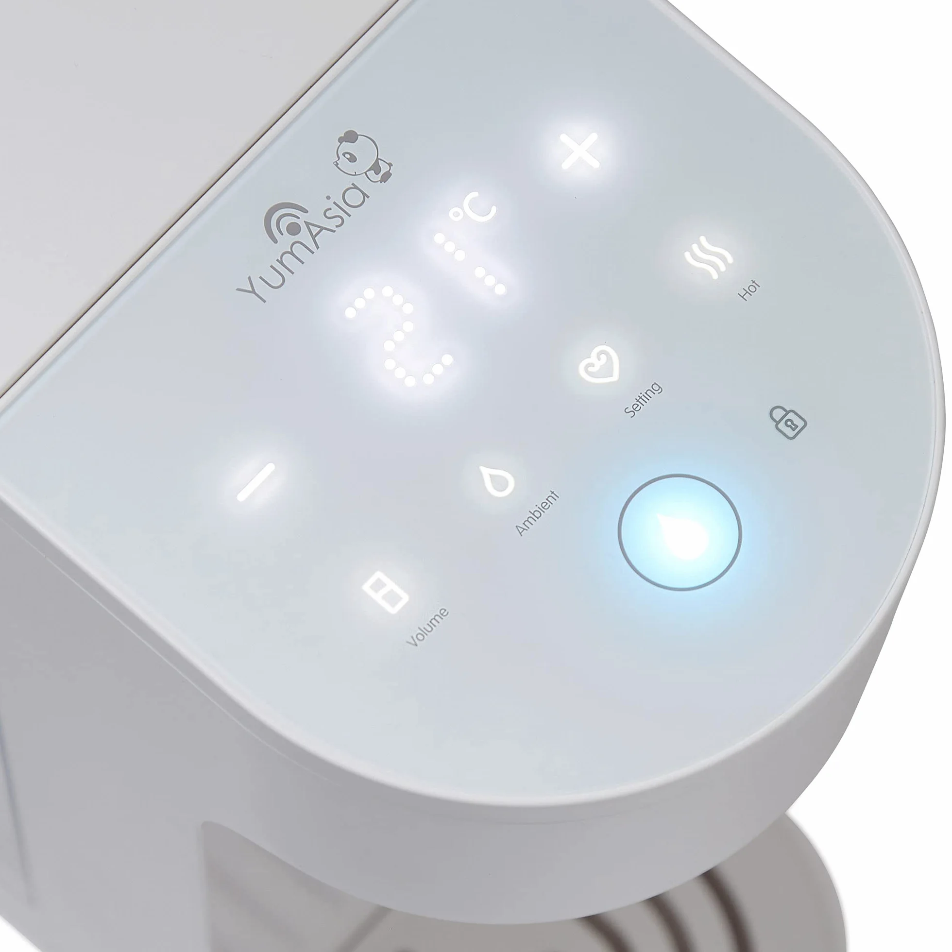 Yum Asia Oyu z białym ekranem dotykowym LED Cyfrowy dozownik gorącej wody 4L Ecoboil InstaHEAT 220-240V