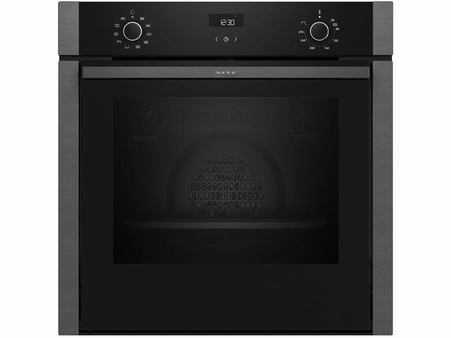 NEFF B3ACE2AG0 piekarnik do zabudowy 60x60 cm N50 CircoTherm EasyClean LCD grafitowo-szary