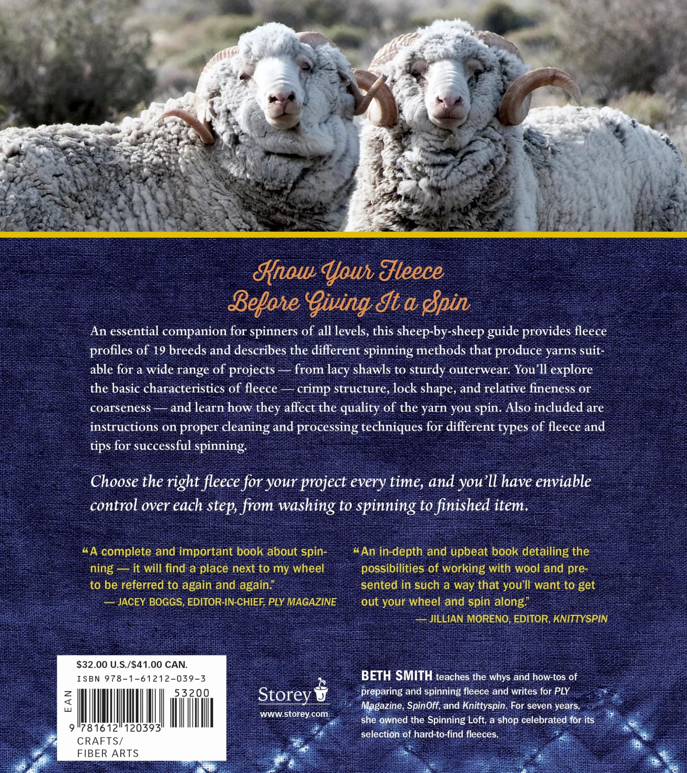 The Spinner's Book of Fleece: A Breed-By-Breed Guide to Choosing and Spinning the Perfect Fiber for Every Purpose