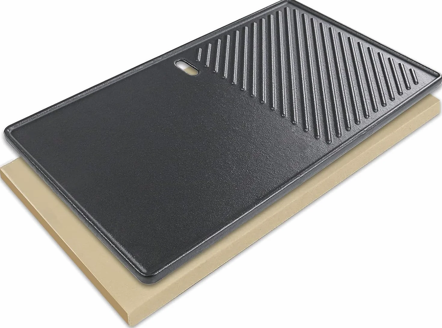 GFTIME 7638 Płyta grillowa 44,5 cm do grilla gazowego Weber Spirit I II E310 E320 E330 S310 S320 S330, żeliwna płyta grillowa, części zamienne do Weber Spirit 300 Series, 1 sztuka