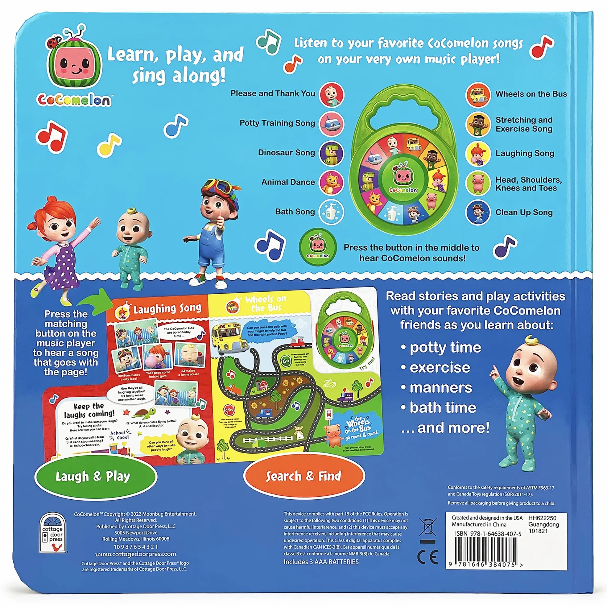 Cocomelon Favorite Sing-Along Songs: Includes Take Along Music Player