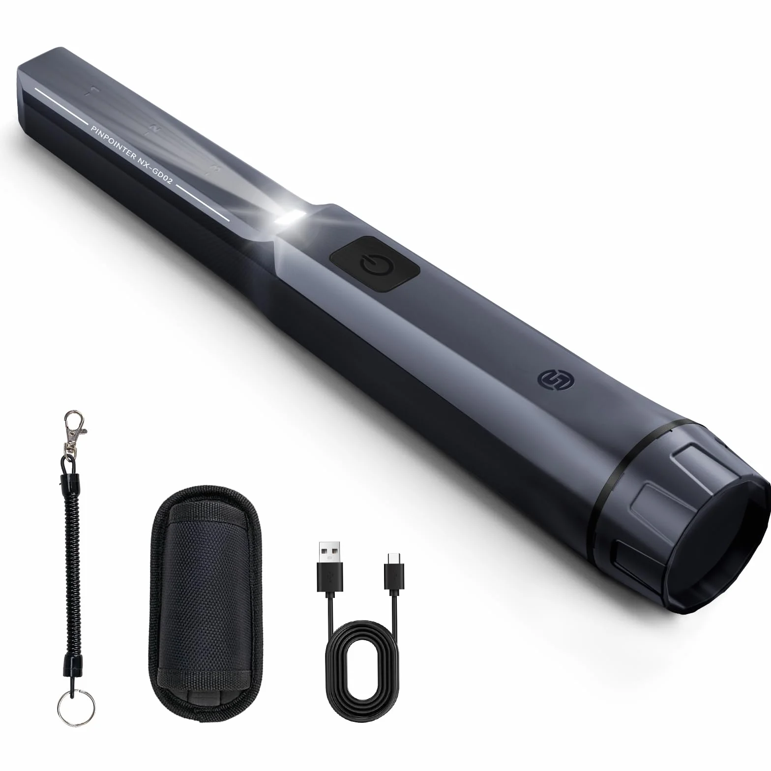 SUNPOW Wykrywacz metali Pinpointer, z akumulatorem litowym o pojemności 800 mAH i wskaźnikiem pinów, wodoodporność IP68, ulepszony chip i 3 tryby pracy