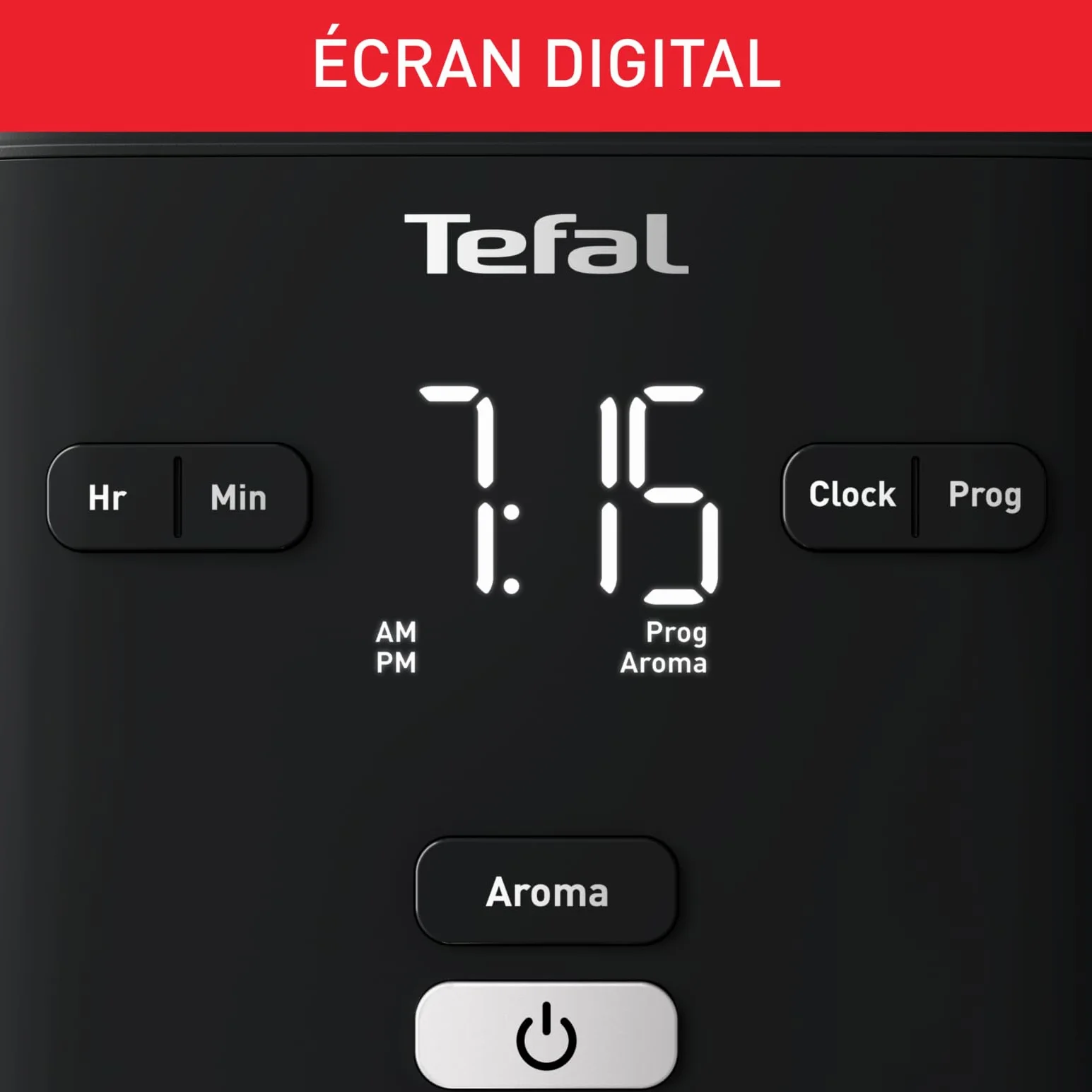 Tefal Smart'n Light ekspres do kawy programowalny filtr 24h 1,25 l czarny