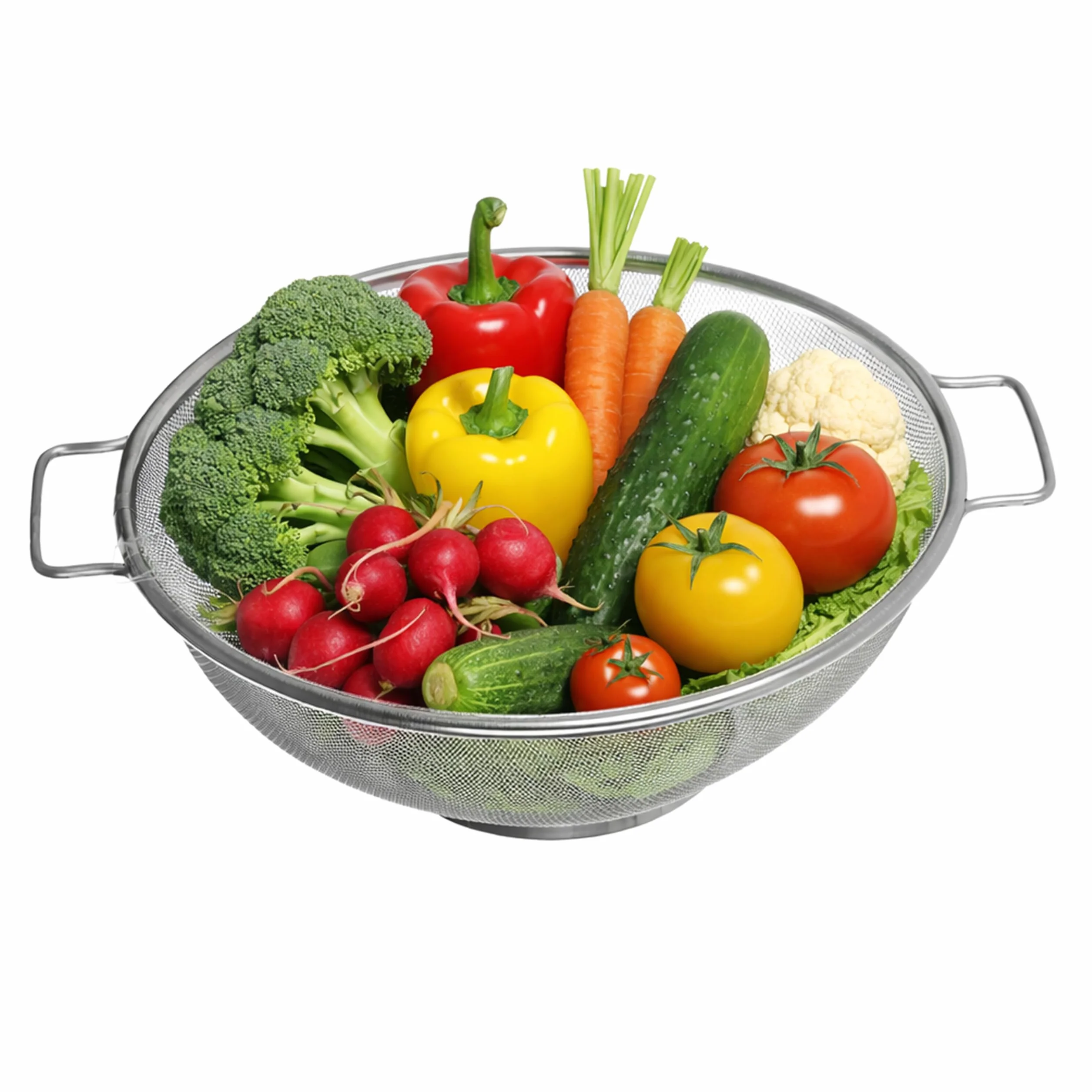 Premier Housewares sitko z uchwytami stal nierdzewna srebrna 30 x 25 x 10 cm