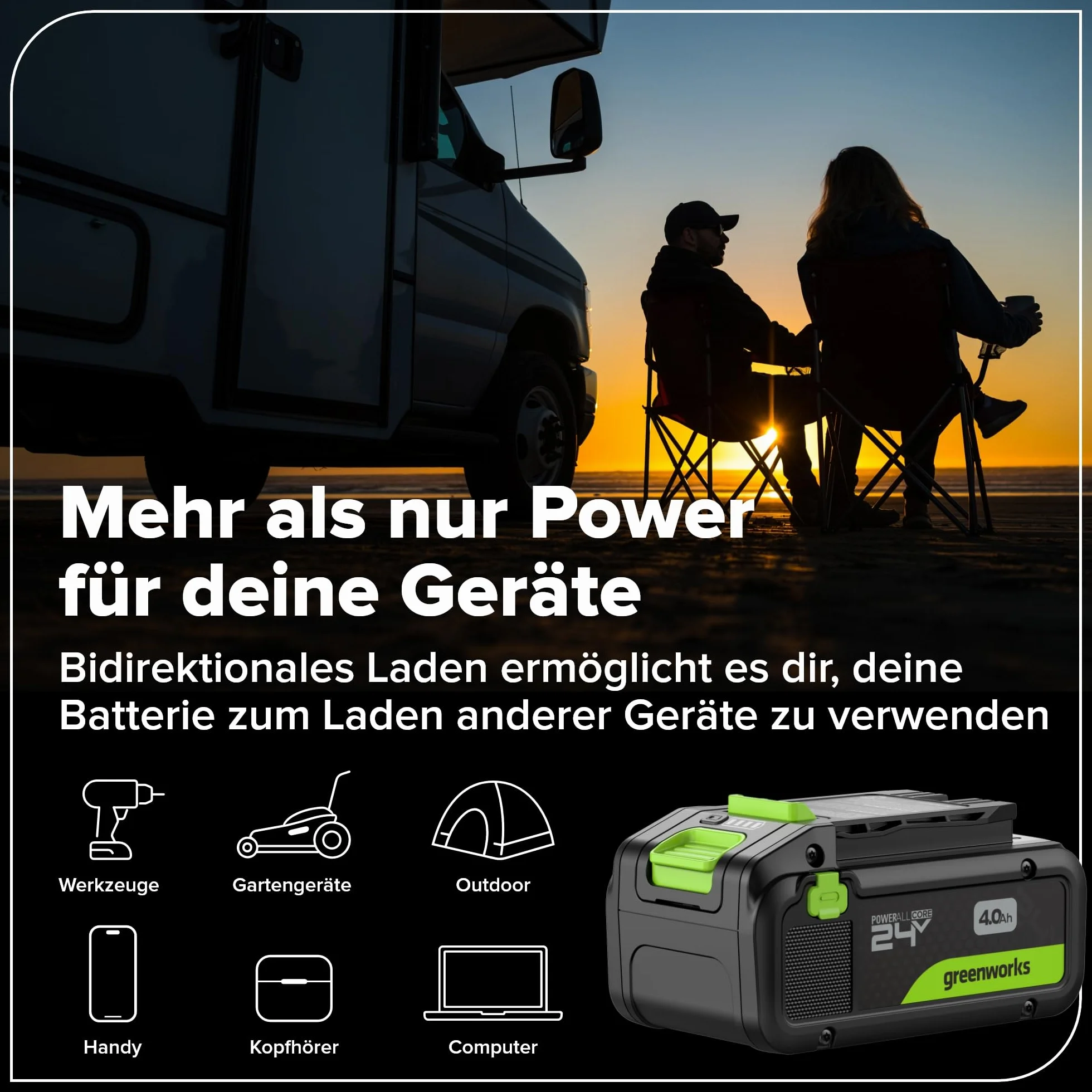 Greenworks 2 x 24 V (48 V) 30 cm bezszczotkowa łopata do śniegu ze światłem LED, kierunkowe sterowanie łopatkami, z (2) akumulatorami 4,0 Ah bez USB i szybką ładowarką 4 A z podwójnym portem