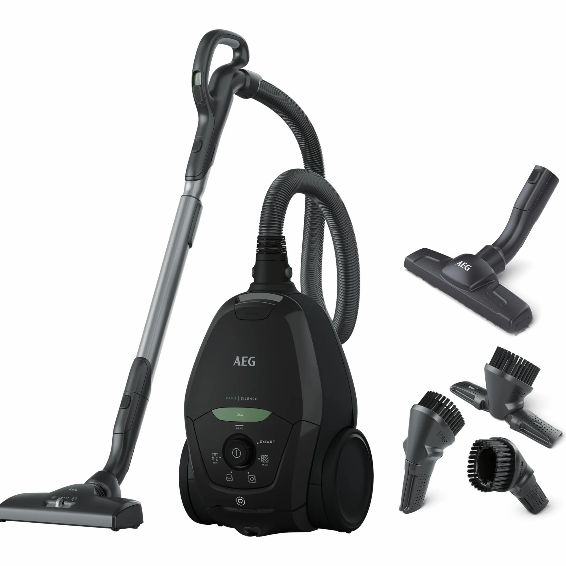 AEG VX82 odkurzacz 600 W 57 DB 12 m 3,5 l czarny