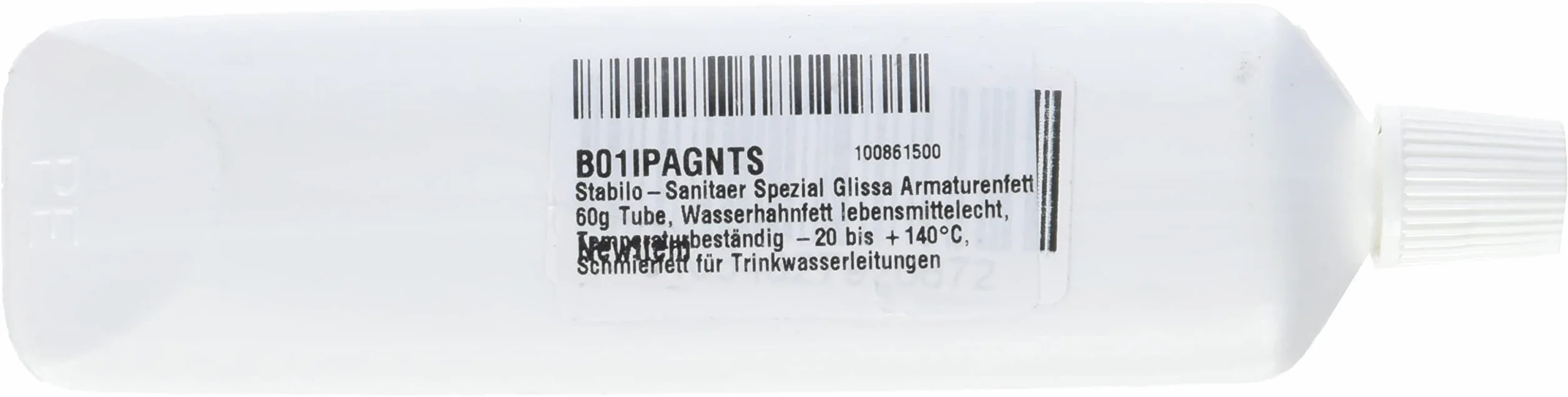 Stabilo-Sanitaer Spezial Glissa smar do armatury, tubka 60 g, nadaje się do kontaktu z żywnością, odporny na temperaturę od -20 do +140°C, smar do rur do wody pitnej