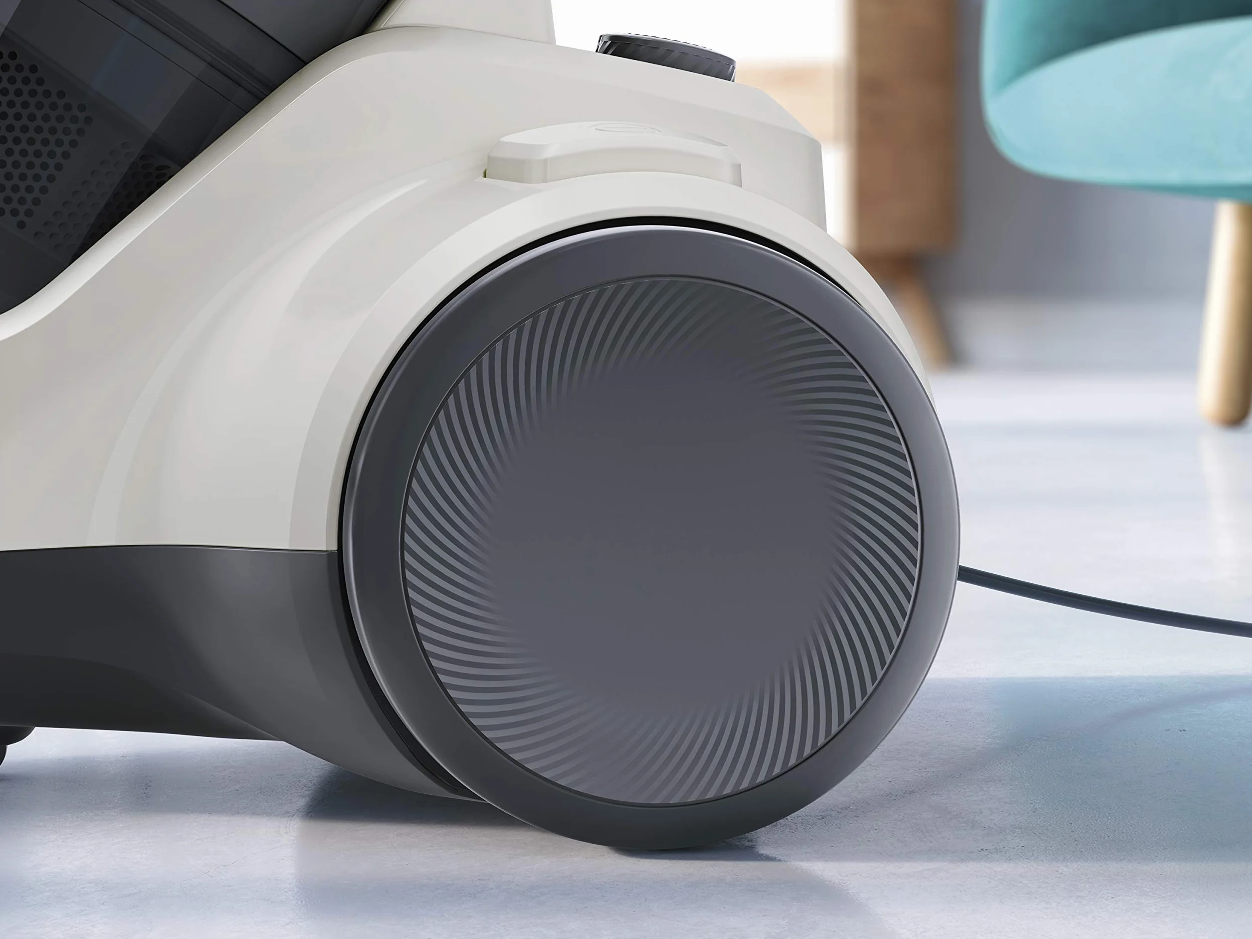 Electrolux Odkurzacz Bezworkowy Ease C4 EC41-2SW, Regulacja mocy, 1,8l pojemnik, W zestawie ssawka do tapicerki i szczelinowa, Zmywalny filtr Hygiene 12, Wygodny uchwyt, Zasięg 7m, 700 W, 80db, Biały