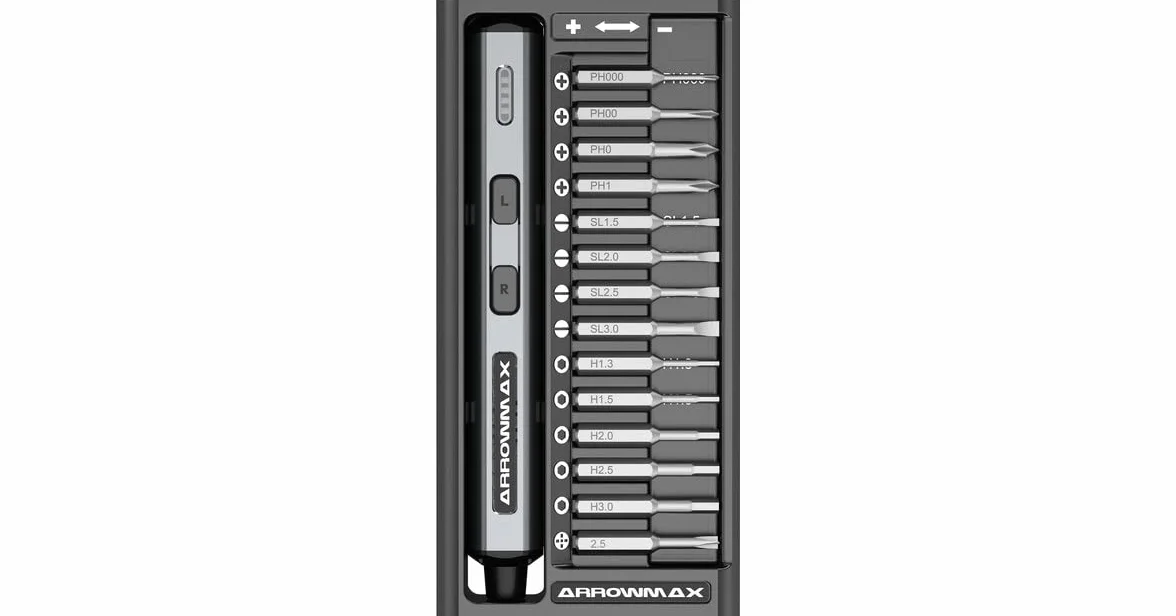 SES Mini Electric Screwdriver With Alu Case (28 in 1) Space Gray