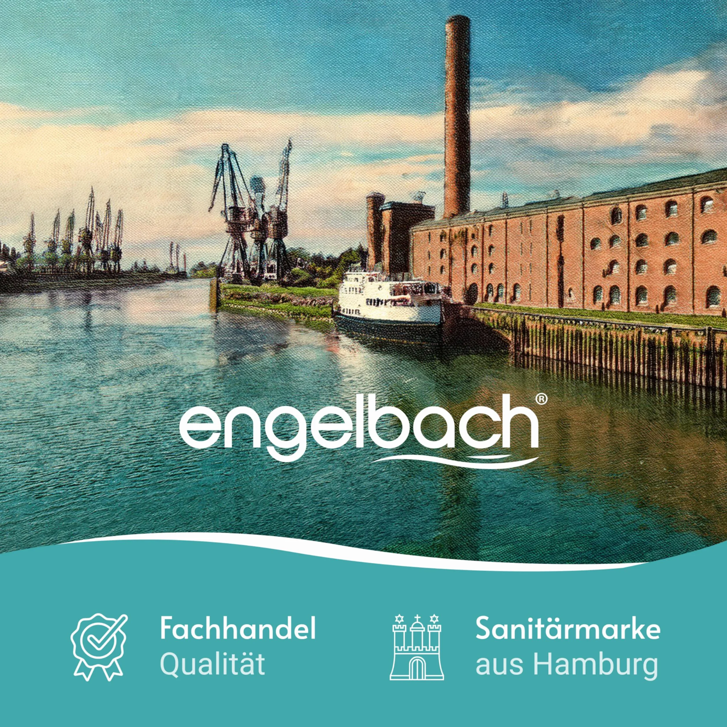 Engelbach® Korek do umywalki 40 mm uniwersalny – stabilny, nierdzewny i trwały – korek do odpływu do umywalek i bidetów z regulowaną wysokością śruby