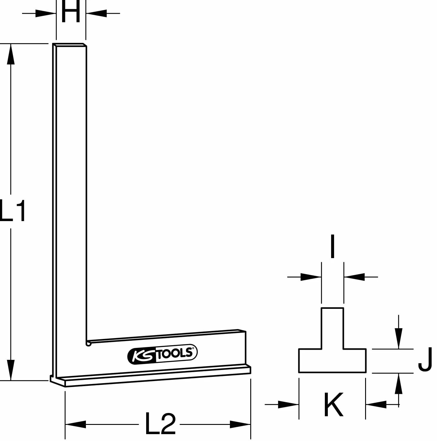 KS Tools 300.0209 Katownik, 75mm