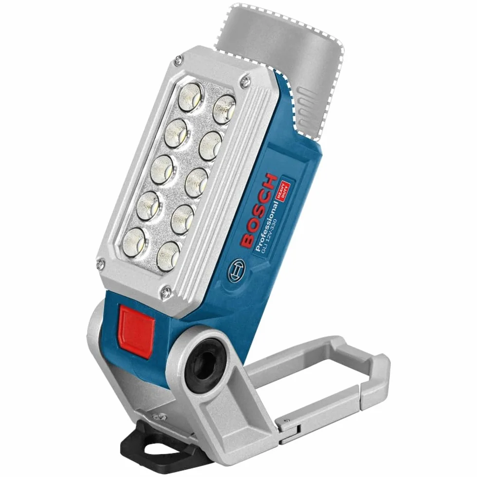 Bosch Professional system 12V: akumulatorowa lampa budowlana LED GLI 12V-330 (330 lm, czas pracy: 180 min/Ah)