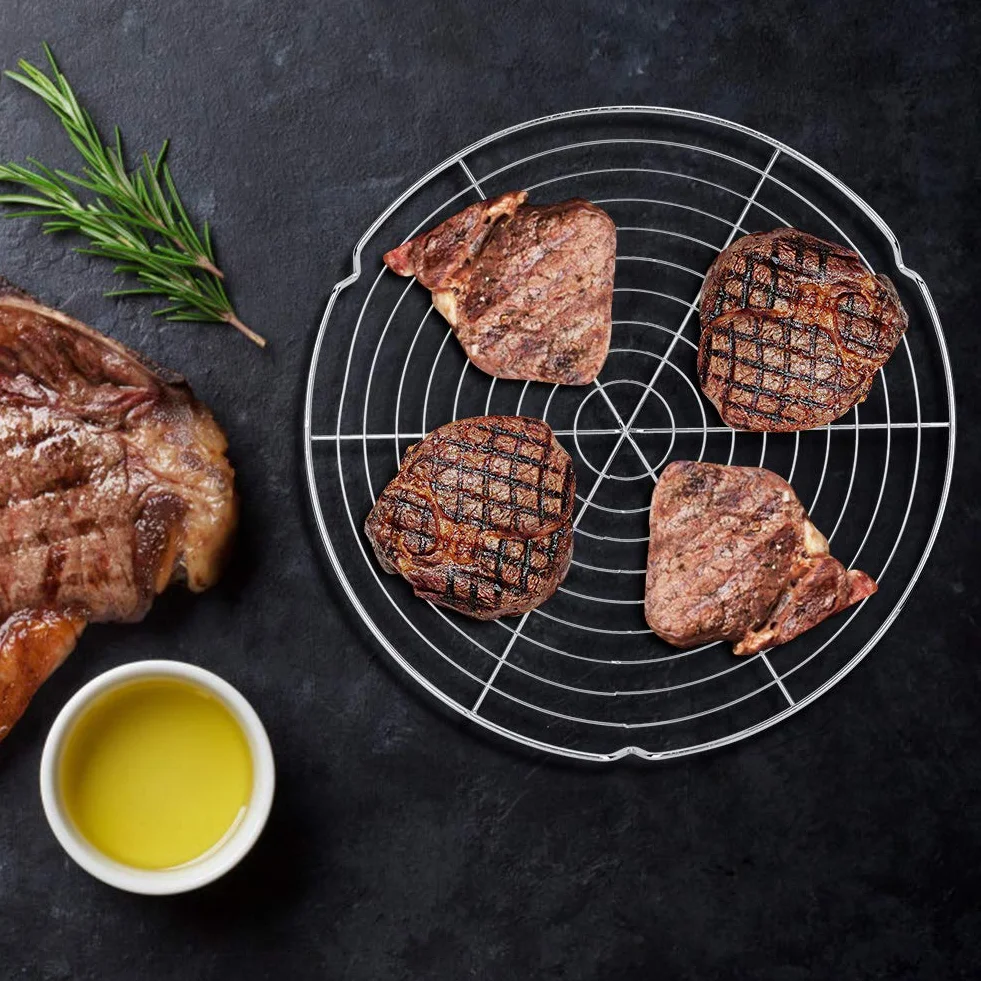 Okrągły ruszt do grilla kulistego i węglowego, wytrzymała kratka grillowa, Ø 32 cm