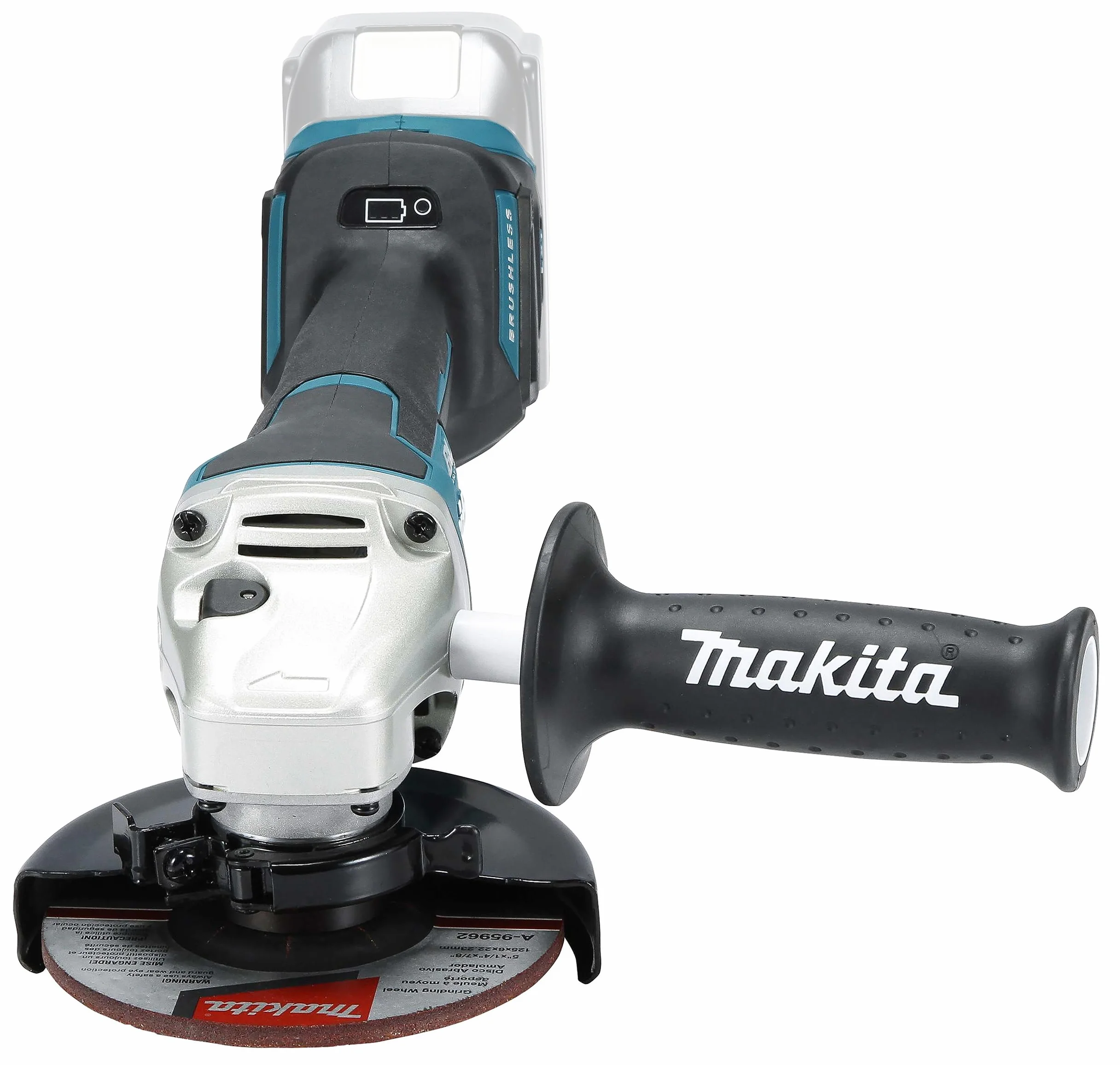 Makita Akumulatorowa Szlifierka Kątowa, Niebieski/Czarny, 125 mm