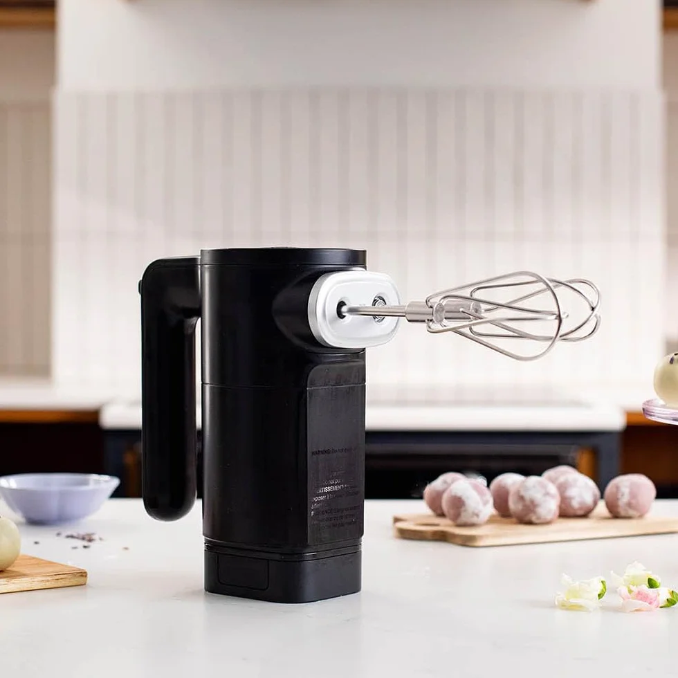 Kitchenaid Bezprzewodowy mikser ręczny Go Cordless - elektryczny mikser z 7 stopniami prędkości, 2 trzepaczki turbo, akumulator w zestawie, czarny
