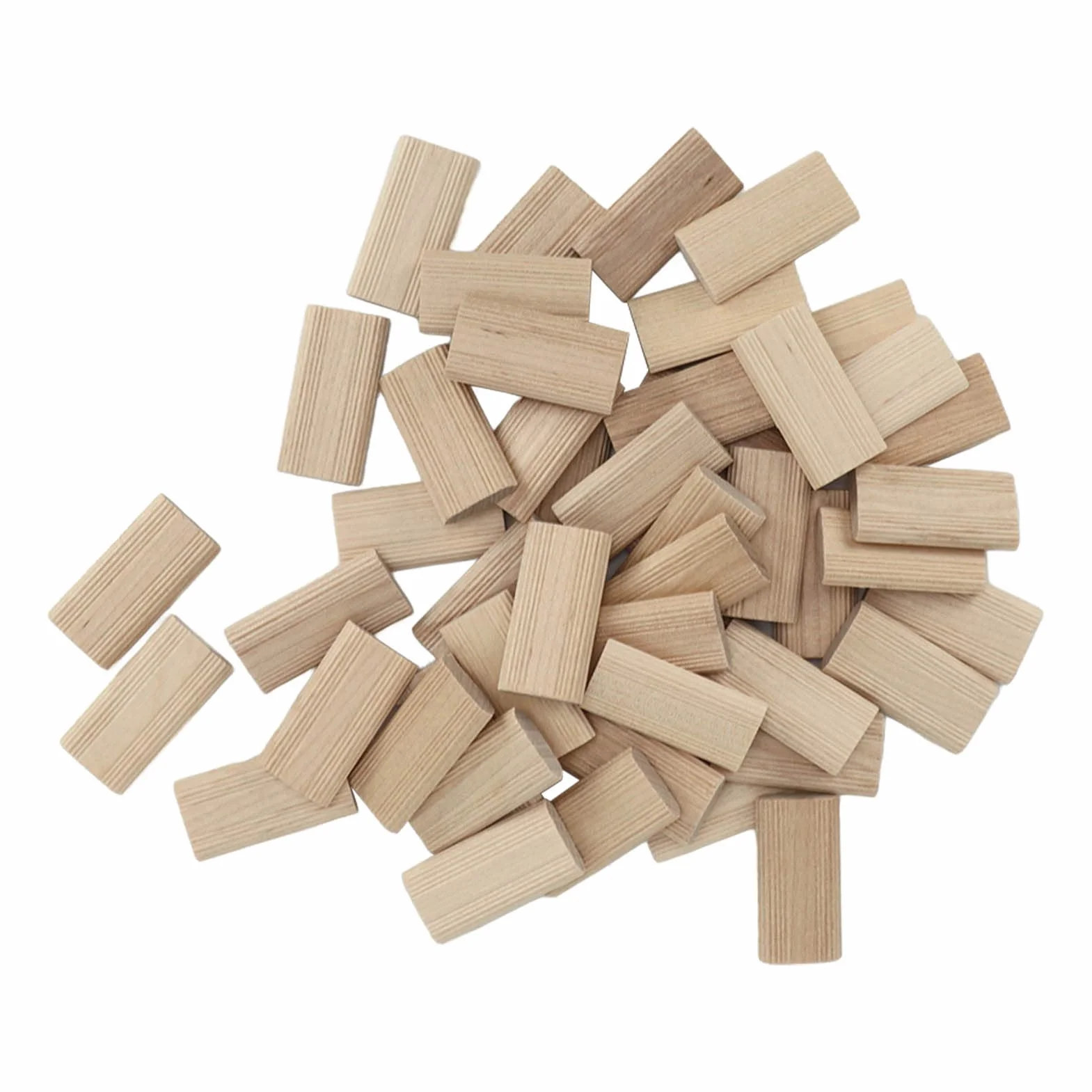 50 szt. Czop Domino, 6 X 40 Mm Luźne Czopki z Drewna Bukowego do Luźnych Czopów Systemy Stolarskie, Obróbka Drewna łączenie Mebli Crafting Obróbka Drewna, Korek Czopowy Domino