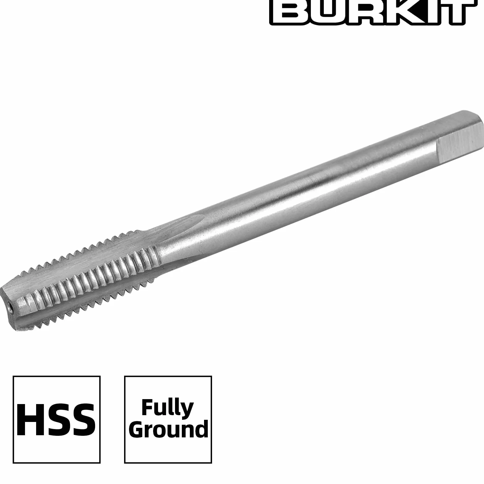 Burkit 2 szt. M9 X 0,6 gwintowany kran prawa ręka, HSS M9 x 0,6 prosty żłobkowany kran maszynowy