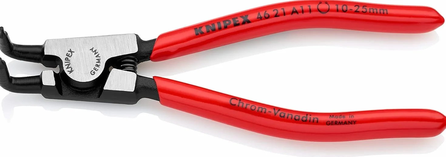 KNIPEX Szczypce do pierścieni osadczych sprężynujących do montażu pierścieni zewnętrznych na wałach z tworzywa, 46 21 A11