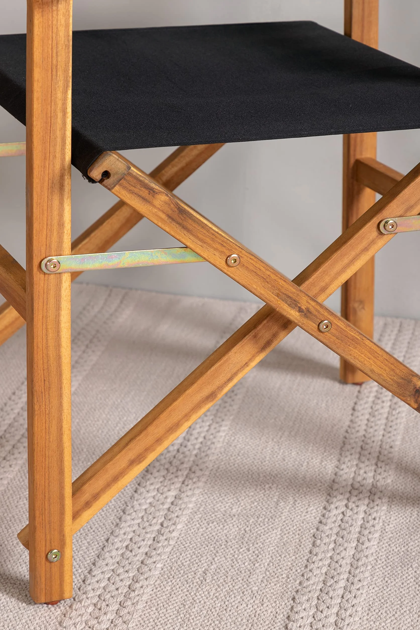 Venture Home Marion-Editors Chair-Nature/Black-Acacia, One Size