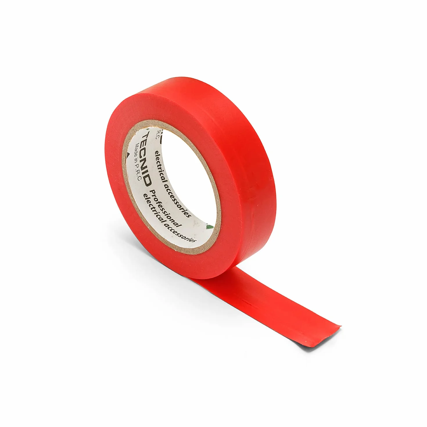 Nastro isolante in PVC, spessore 0,13mm, 15mm x 10m. Rosso