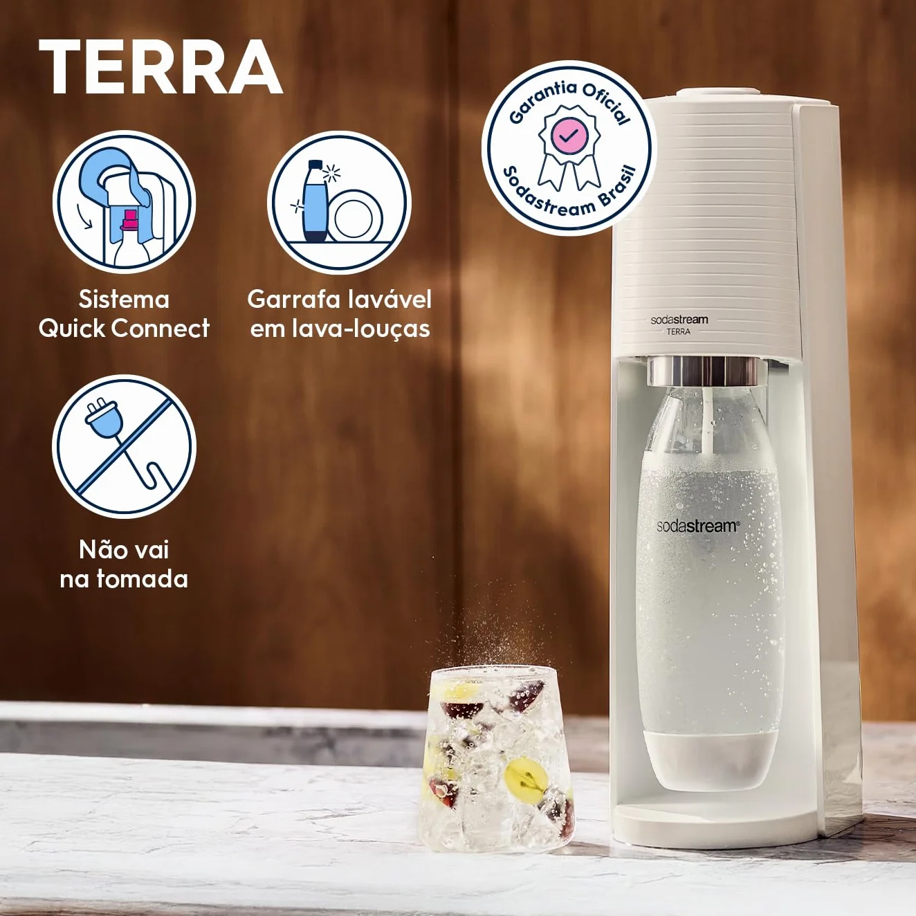 SodaStream Saurator Terra Biały