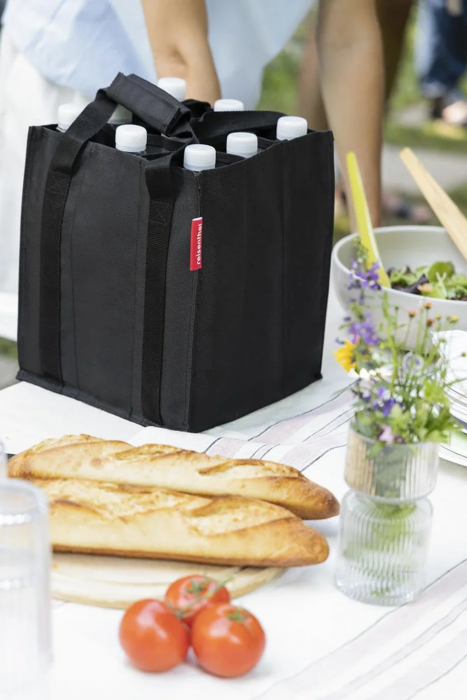 Reisenthel Bottlebag 9 przegródek łatwy recykling butelek paski do noszenia