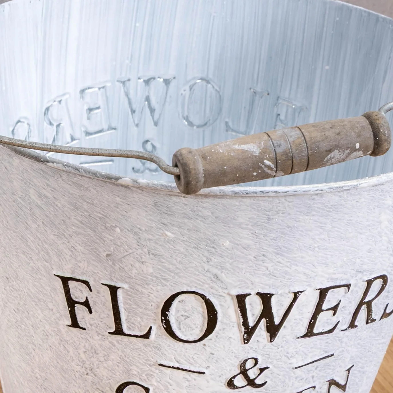 levandeo Metalowa donica ogrodowa, wys. 21 cm, w stylu vintage, shabby chic, dekoracja ogrodowa, donica na rośliny