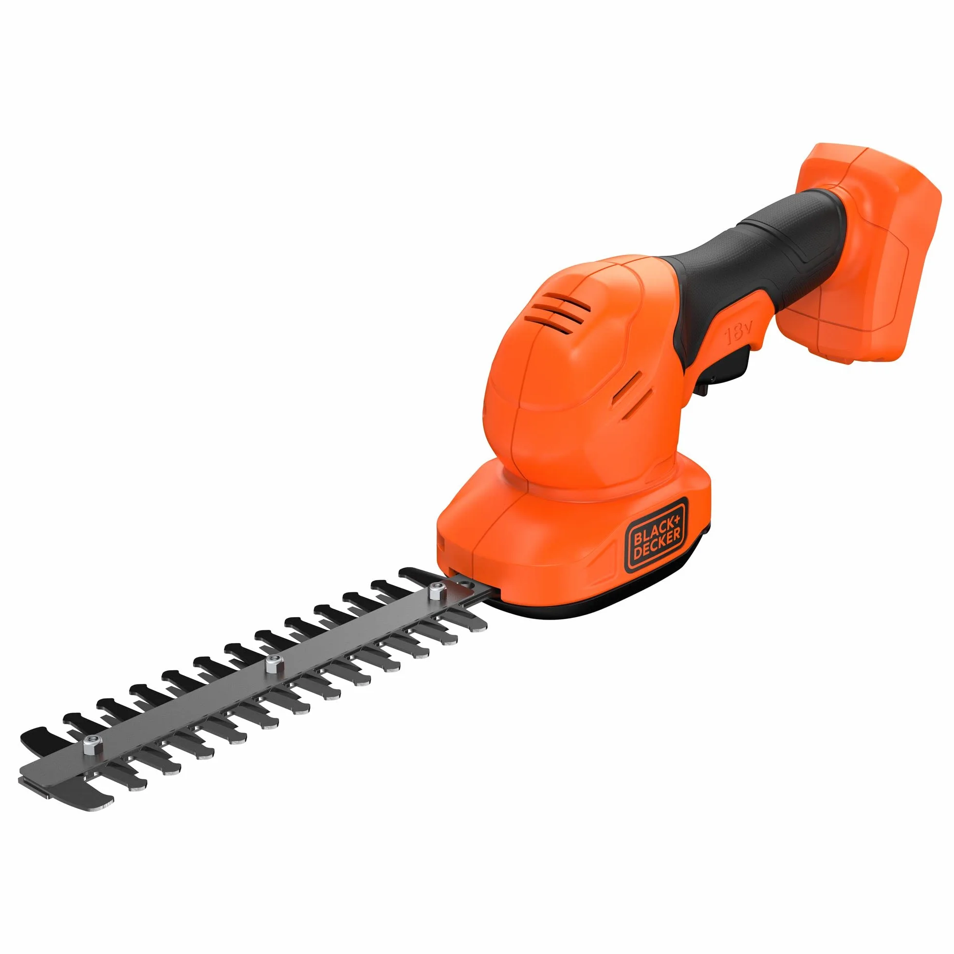 BLACK+DECKER nożyce do cięcia nożyc 18 V (jednostka bez baterii i ładowarki), pomarańczowy, czarny, BCSS18B-XJ