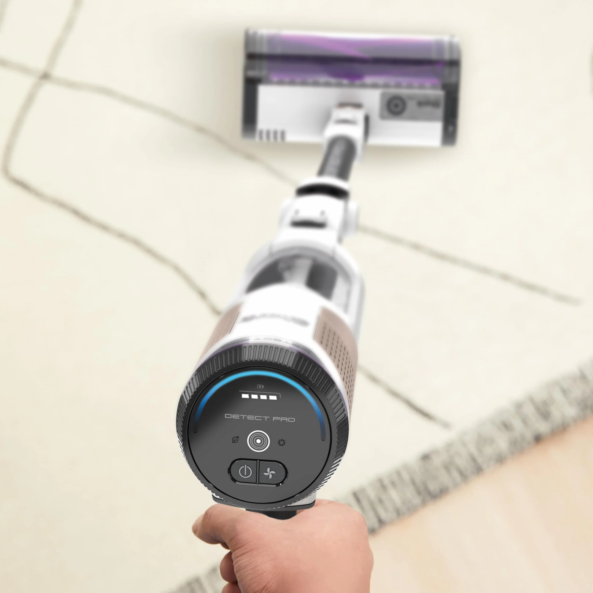 Shark Kion IW1611EU, bezprzewodowy odkurzacz próżniowy, biały/beats mosiądz, 240 W, 0,42 l