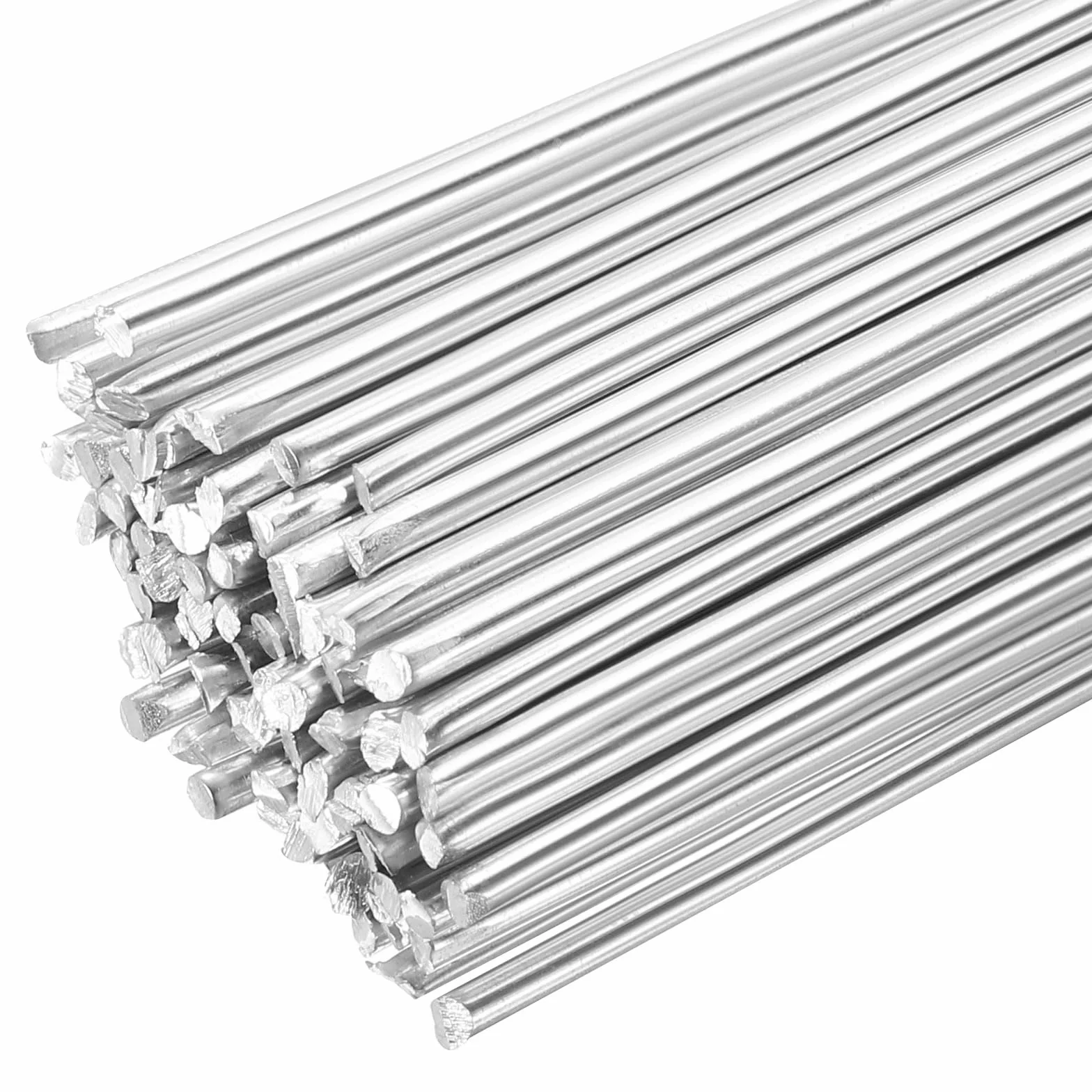 QUARKZMAN 80 sztuk aluminiowych prętów spawalniczych 9,84" x 5/64", druty spawalnicze aluminiowo-krzemowe, niska temperatura, łatwe topienie, do metalu, stali nierdzewnej, miedzi