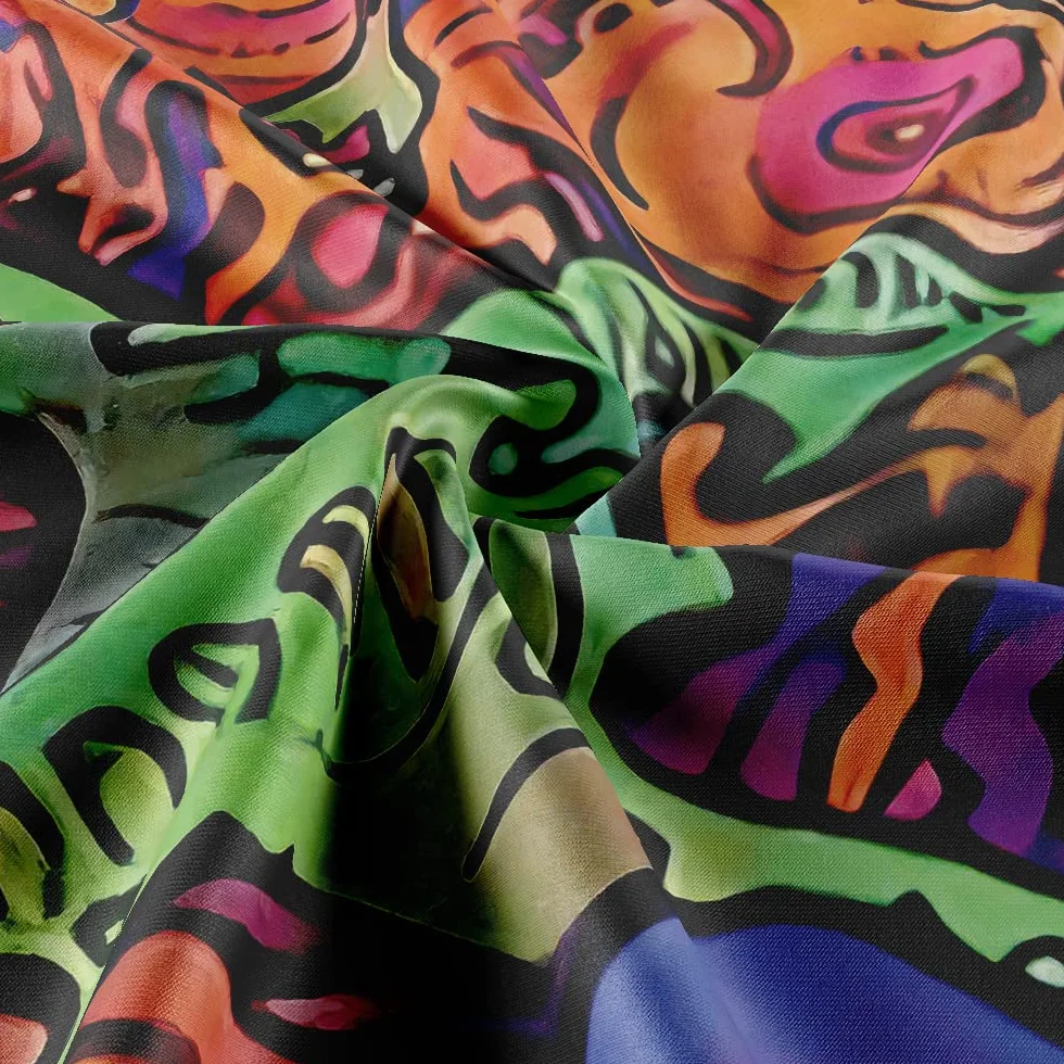 Ulticool - Dekoracyjna dekoracja ścienna do sypialni - neonowa psychodeliczna, 200 x 150 cm duża - tapeta - estetyczna tapeta ścienna - dekoracja panoramiczna