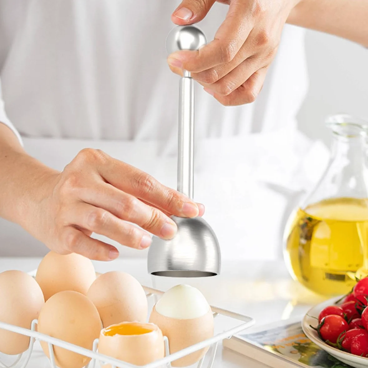 Otwieracz do jajek ze stali nierdzewnej, narzędzie kuchenne