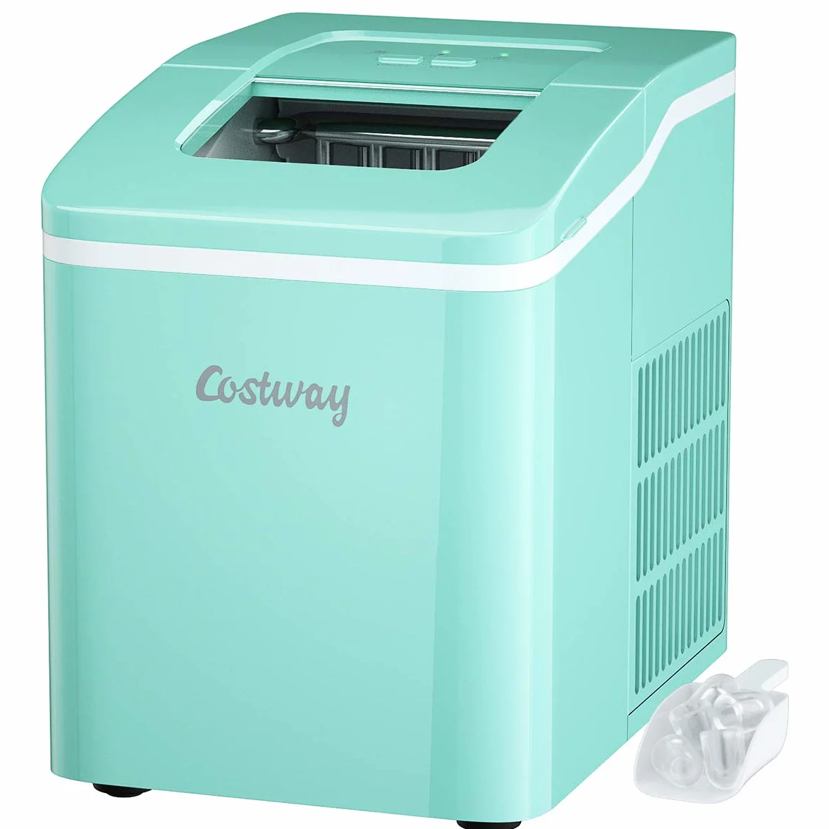 COSTWAY Kostkarka do lodu 12 kg/24 h 120 W 31x22x30 cm Zielona
