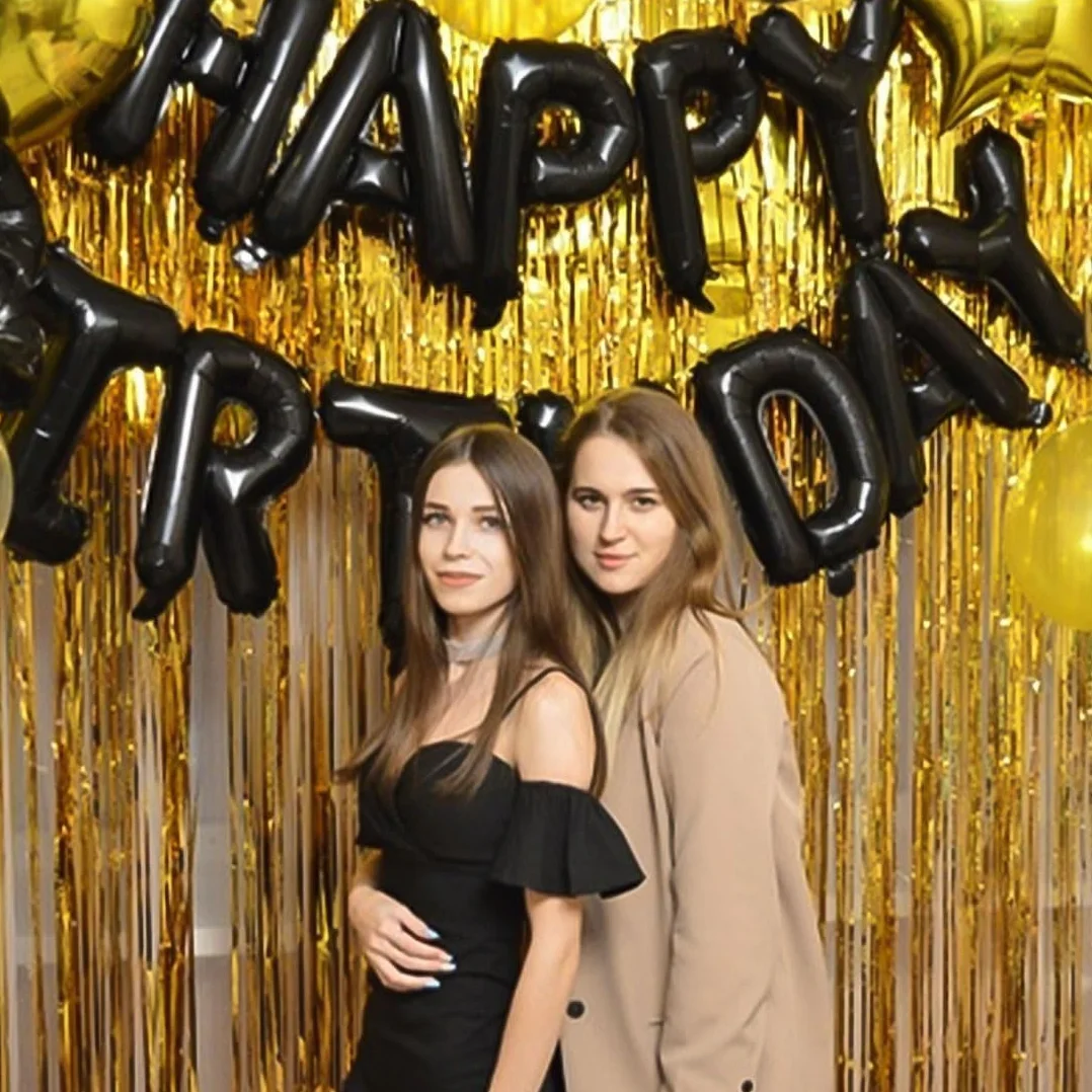 O-Kinee Złote zasłony z lamety, złote zasłony foliowe, 3 sztuki, 2,5 m, metaliczna zasłona na imprezę, urodziny, Ramadan, baby shower, wesele, imprezę, dekoracja