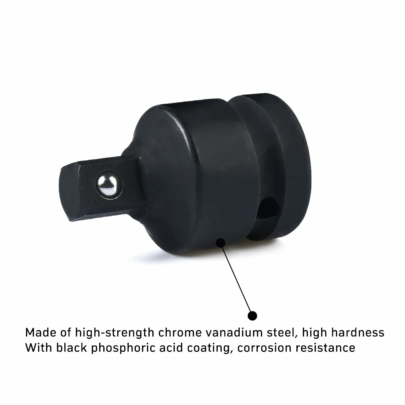 Adapter klucza nasadowego, czworokątny wewnętrzny 20 mm (3/4") - zewnętrzny kwadrat 12,5 mm (1/2") | adapter 3/4 na 1/2"