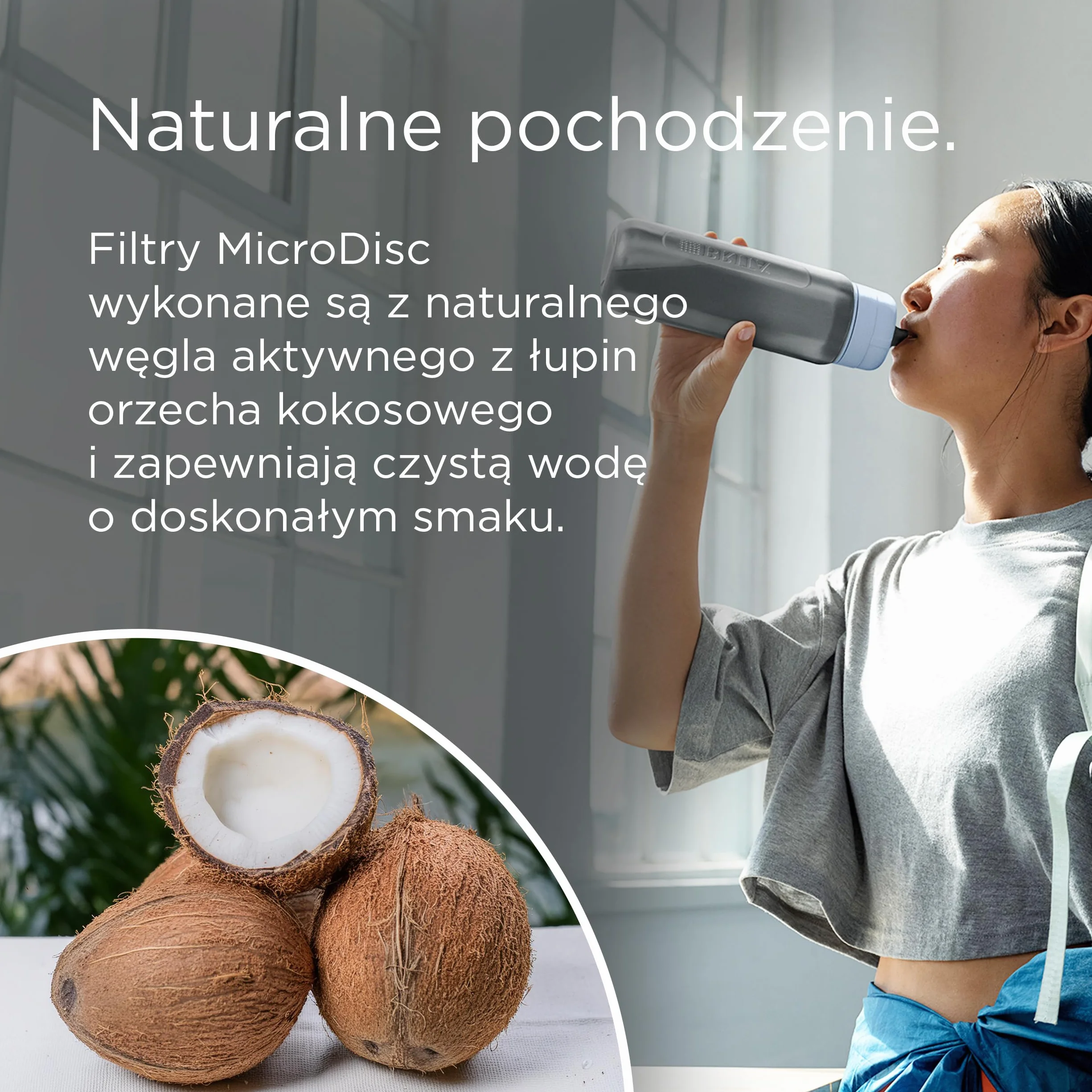 BRITA MicroDisc (3 szt) wymienne filtry do wody do butelek i karafek - redukuje PFAS, chlor, mikrocząsteczki
