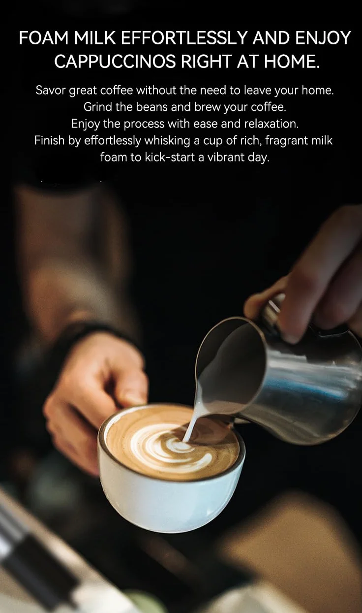 Ręczny elektryczny spieniacz do mleka ze stojakiem, wydajny ręczny mikser do kawy, latte, cappuccino, matcha, elektryczny spieniacz do mleka.