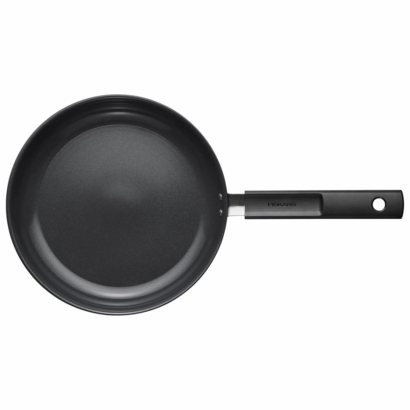 Fiskars Patelnia Hard Face 26 cm, nieprzywierająca, odporna na zarysowania, aluminium/plastik, czarna