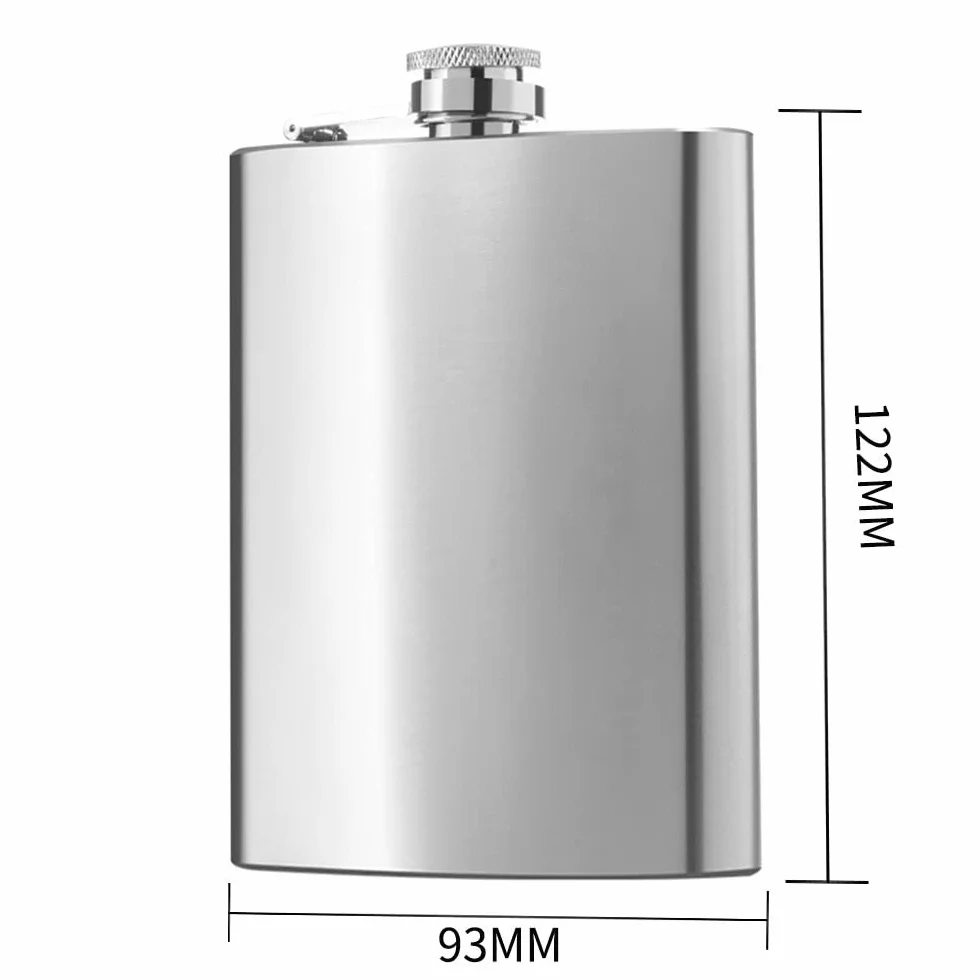Piersiówka ze stali nierdzewnej 8 oz 227 ml z lejkiem