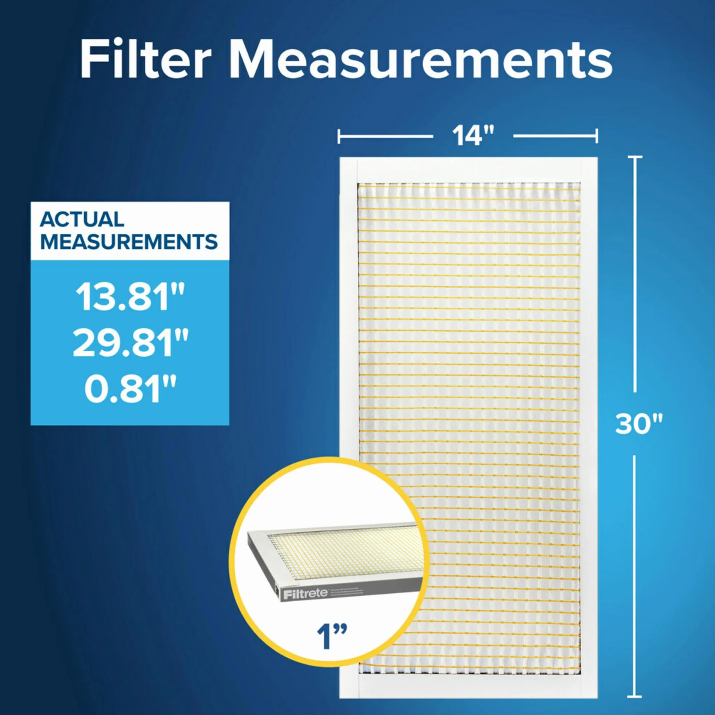 Filtrete BD24-6PK-1E MPR 300 Zestaw 6 filtrów powietrza do piekarnika AC 14 x 30 x 1 bojler, biały, 14x30x1