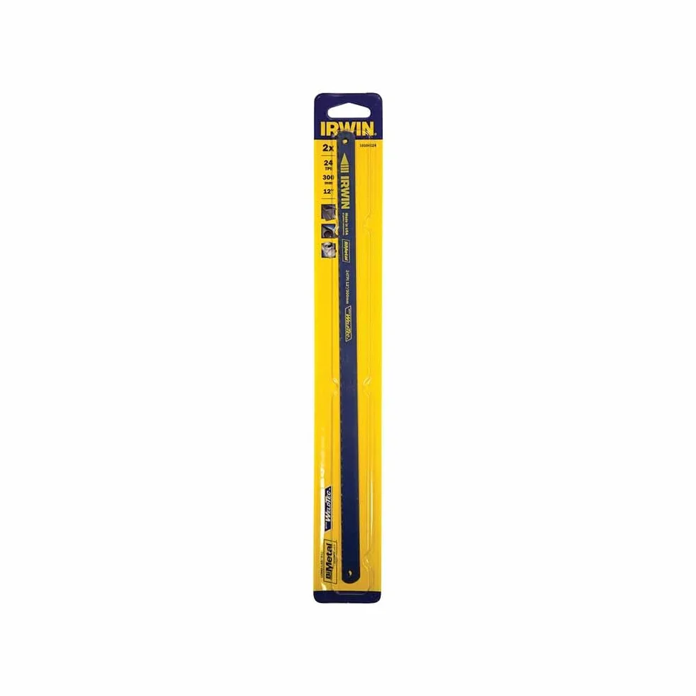 Irwin 10504524 300 mm / 12 cali x 24 tpi Bimetalowe ostrza piły do metalu (2 sztuki)