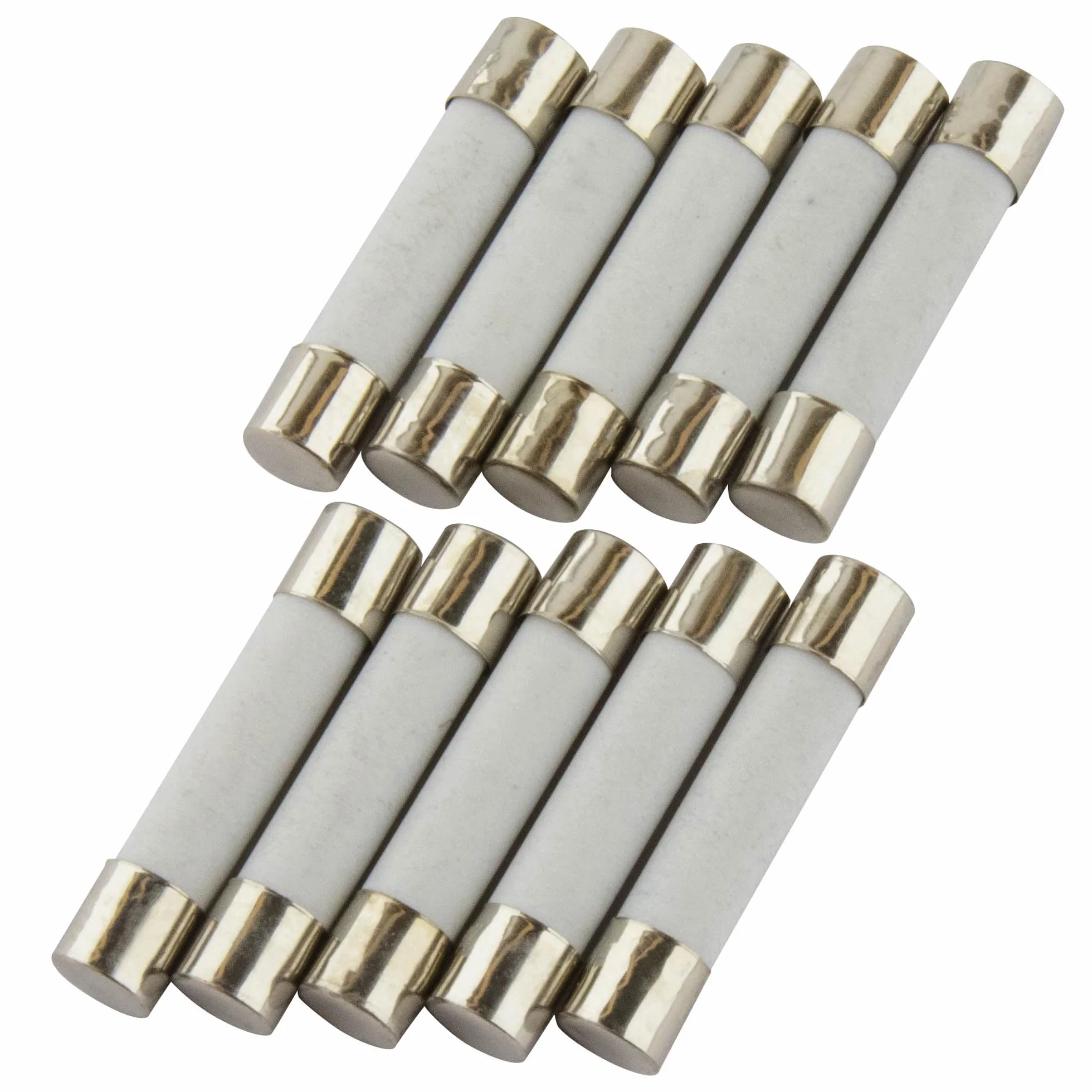 SeKi zestaw 10 sztuk bezpieczników ceramicznych 20 A, 6 x 30 mm, nośne; bezpiecznik szklany 250 V