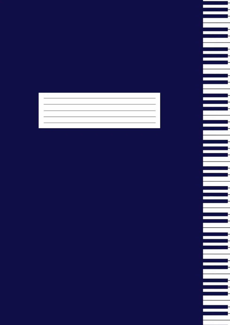 Zeszyt nutowy, Pięciolinia x 10 na stronę, A4, 36 Kartek: Music Manuscipt Notebook Staff Paper: 10 staves per page Format: A4 Pages: 36