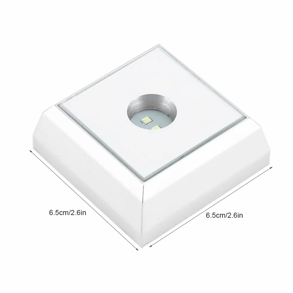 3D LED elegancki zmieniający się kolor stojak do wyświetlania kryształu, dzieło sztuki, diament (kolorowy)